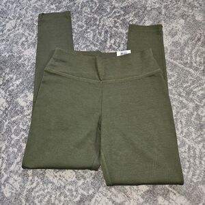 INC Pull On Stretchy Pants Skinny Leg Olive Mid Rise Size 8 NWT